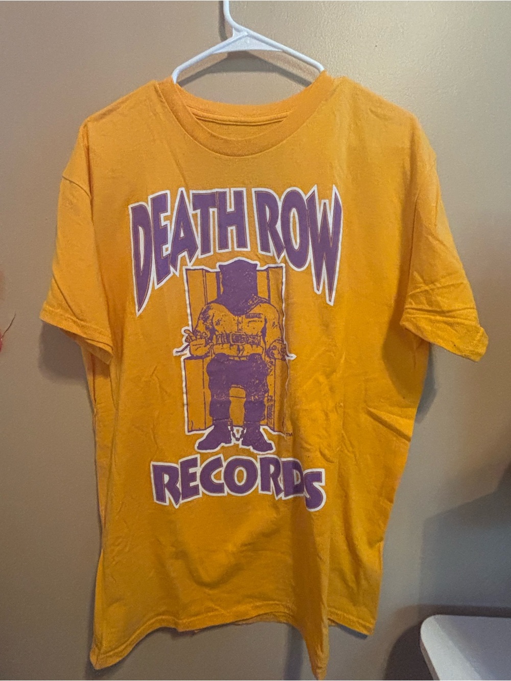 Death Row Records Snoop Dog Yellow Graphic Tee